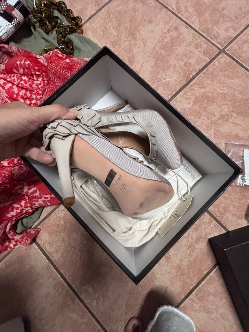 Badley Mischaka Ruffle Heels - Picture 2 of 2